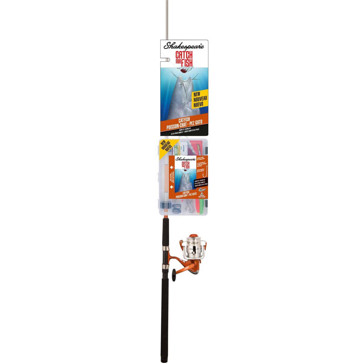 Shakespeare Catch More Fish 2 Piece Catfish Spinning Combo