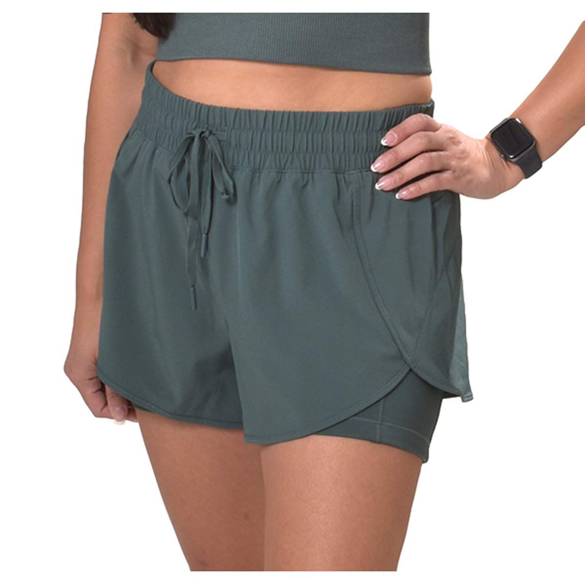 90 Degree Women's 2 In 1 Running Shorts