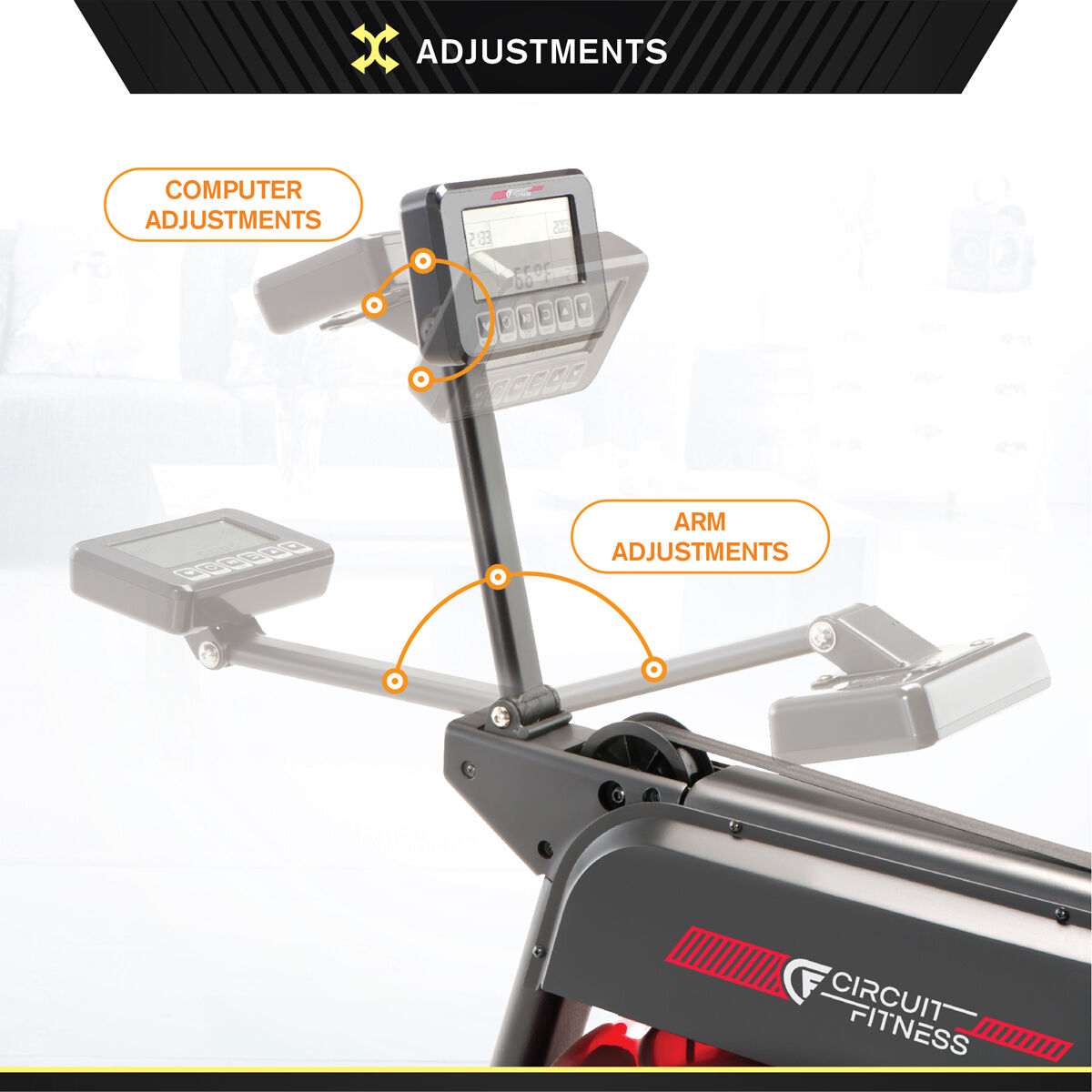 Circuit Fitness AMZ-167RW Water Rowing Machine