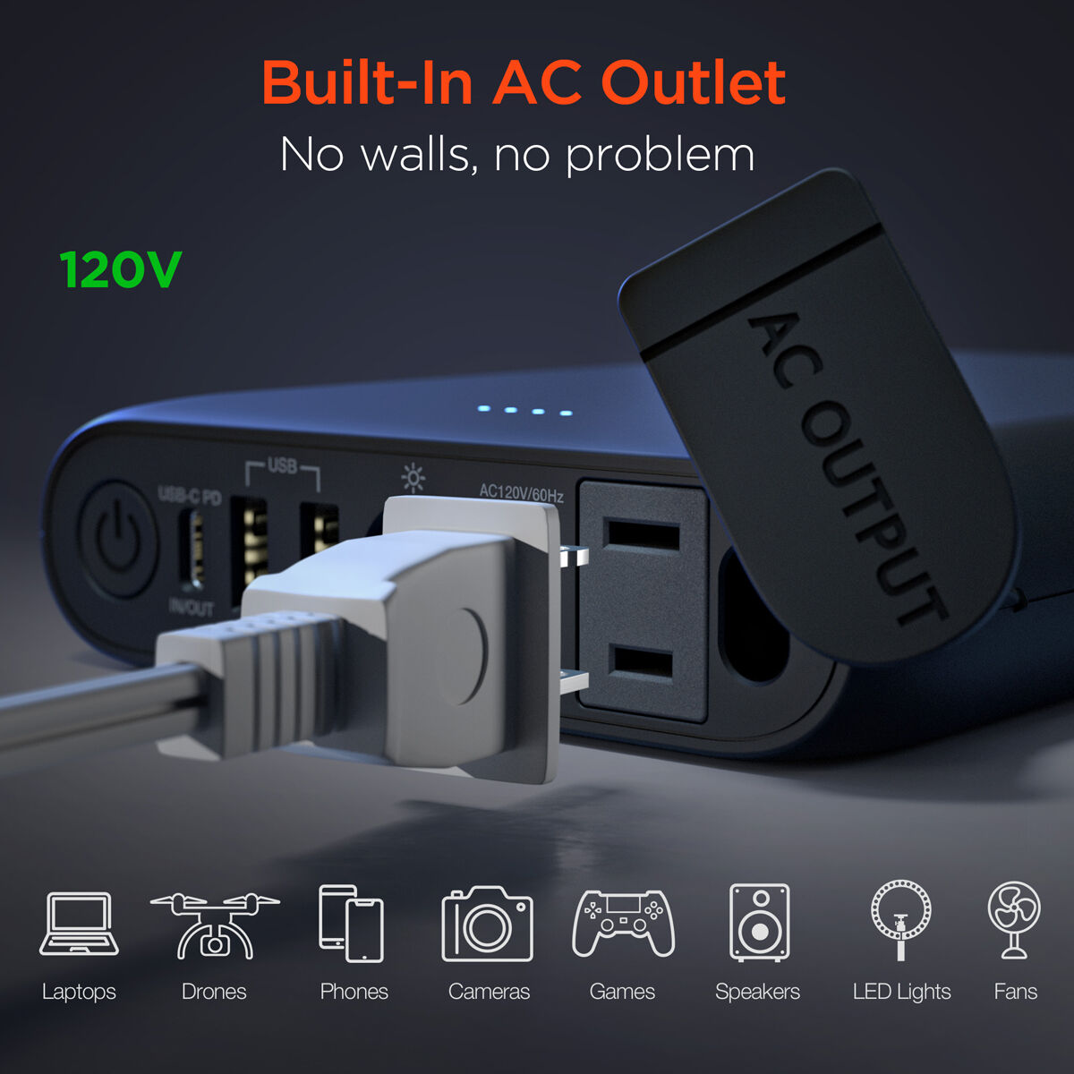 Hypergear 24000mAh PowerBank with AC Outlet