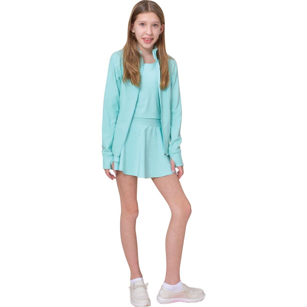 90 Degree Girls' Full Zip Yoga Jacket