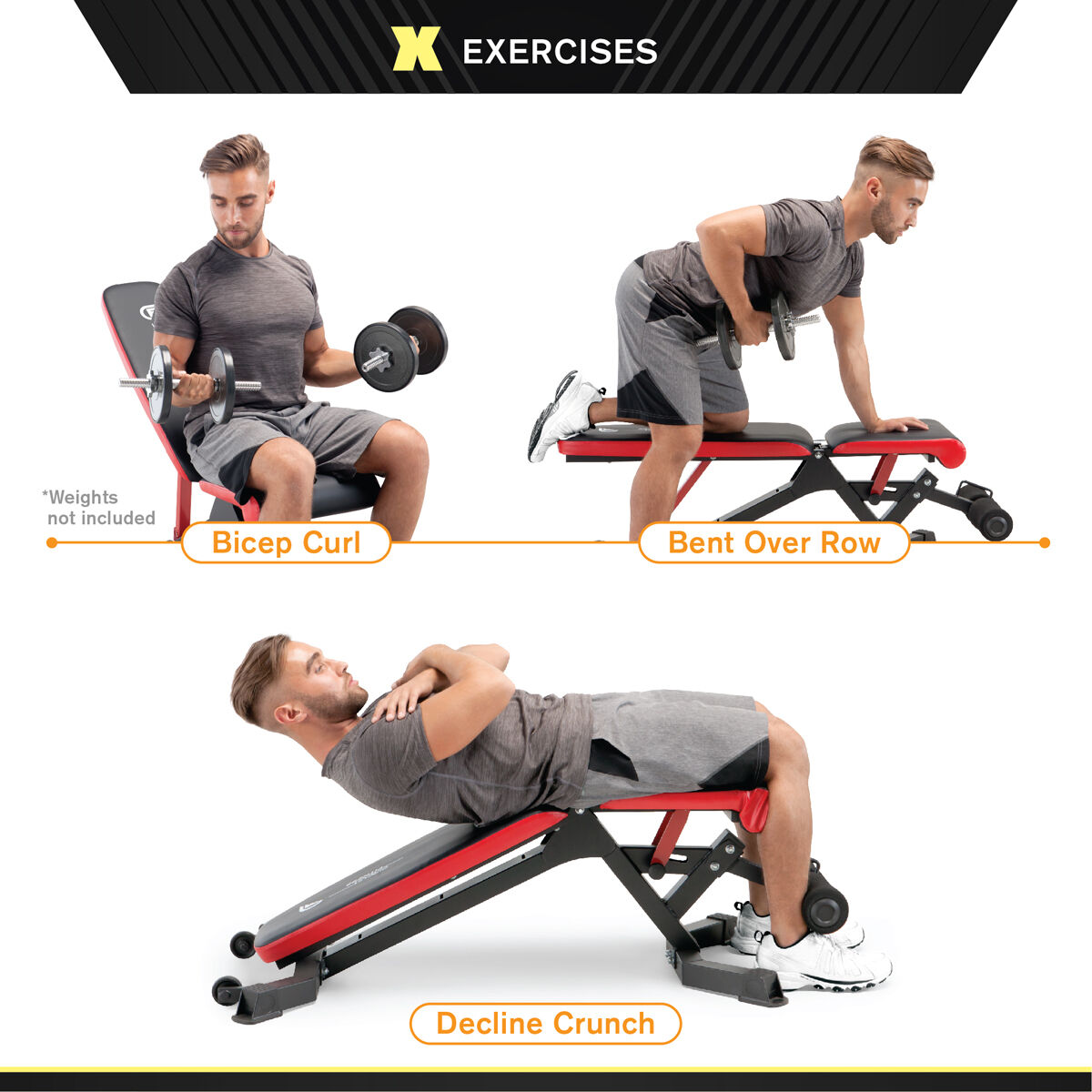 Circuit Fitness 5-Position Utility Weight Bench