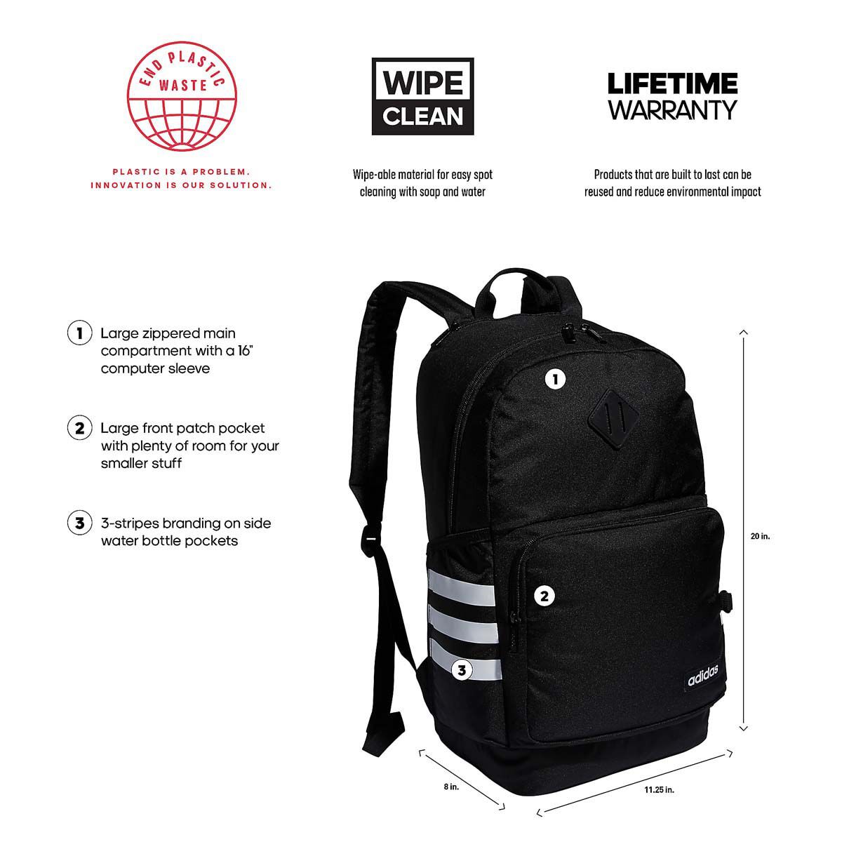 adidas Adidas Classic 3S 4 Backpack