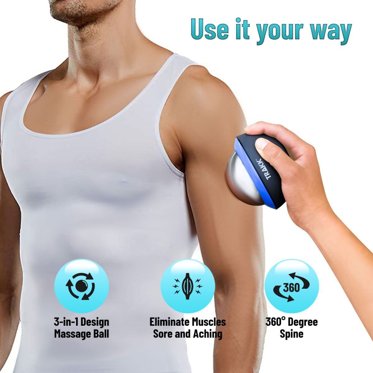Trakk Cryo Ball Cold Massage Roller