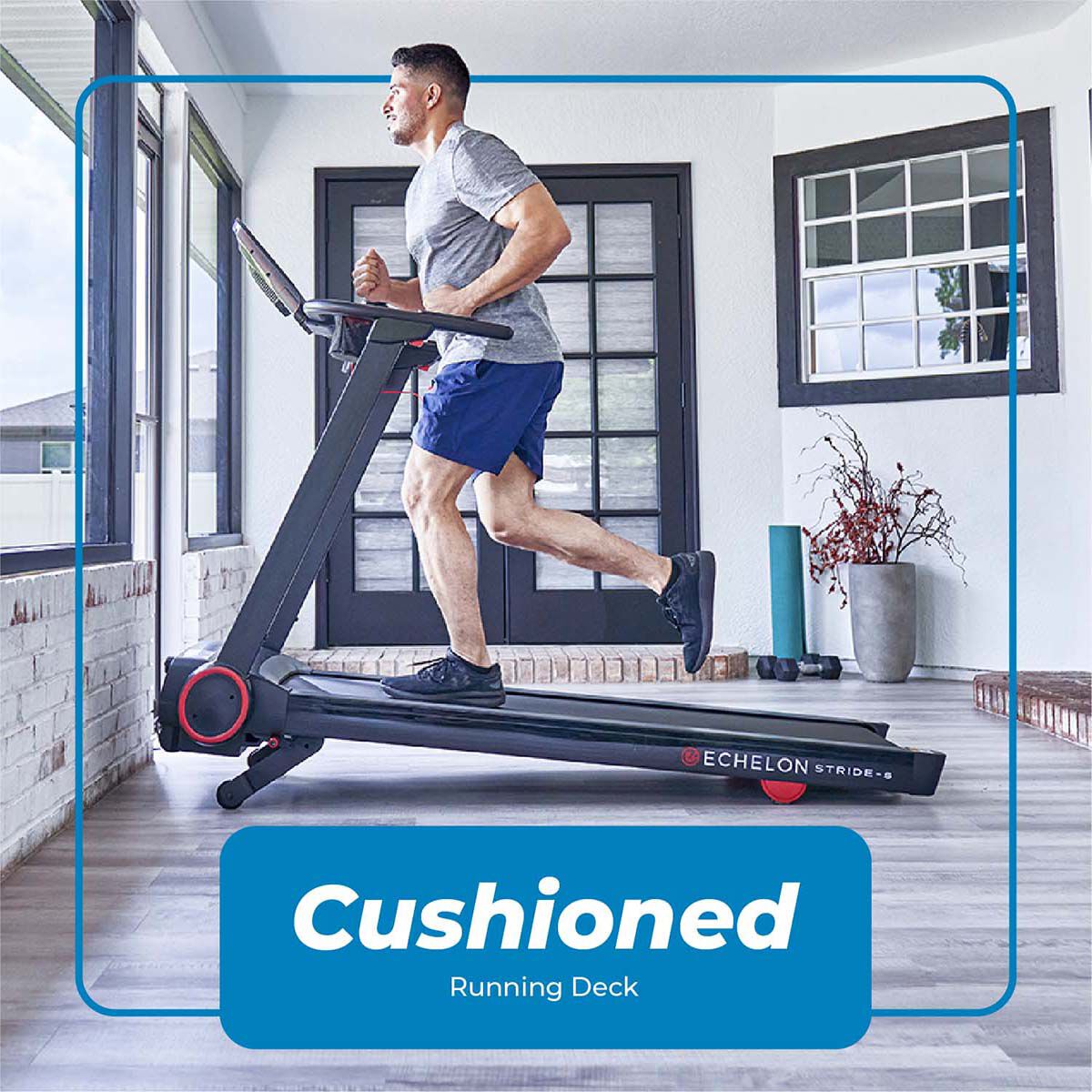 Echelon Stride-S Treadmill with 10" HD Touch Screen