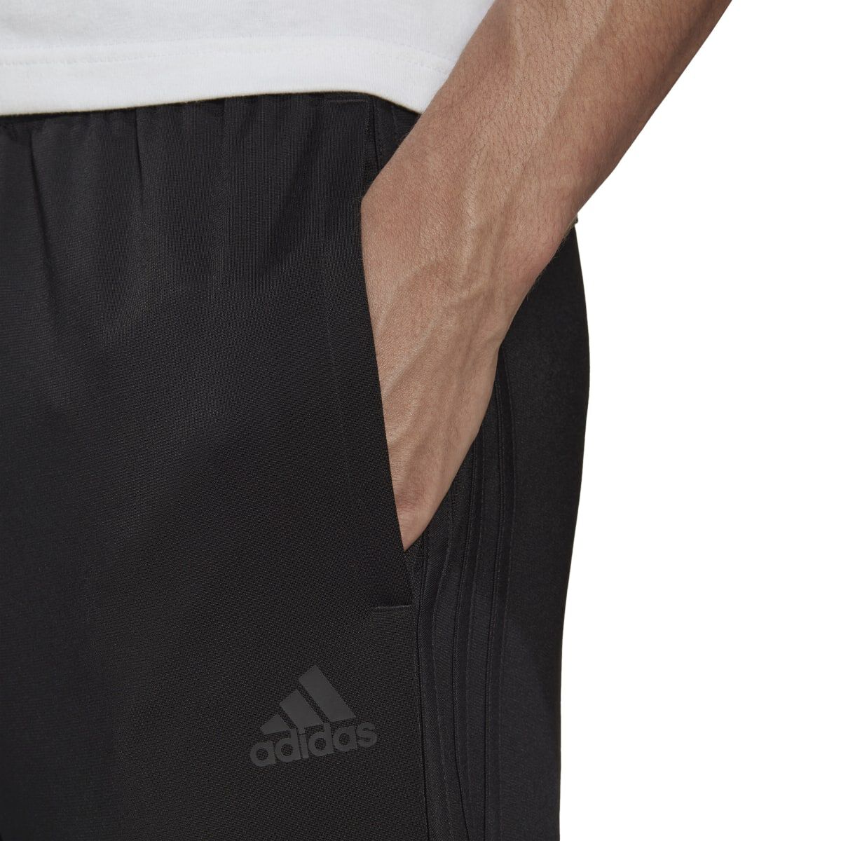 adidas Men's Essentials Warm-Up Tapered 3-Stripes Track Pants