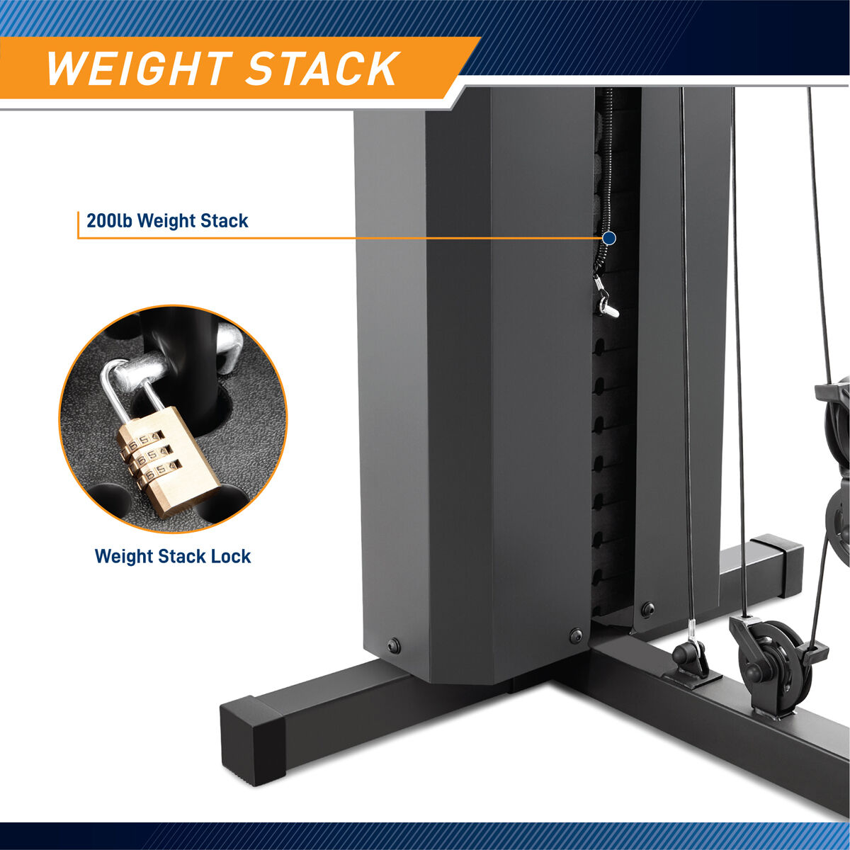 Marcy MKM-81010 200 LB. STACK GYM