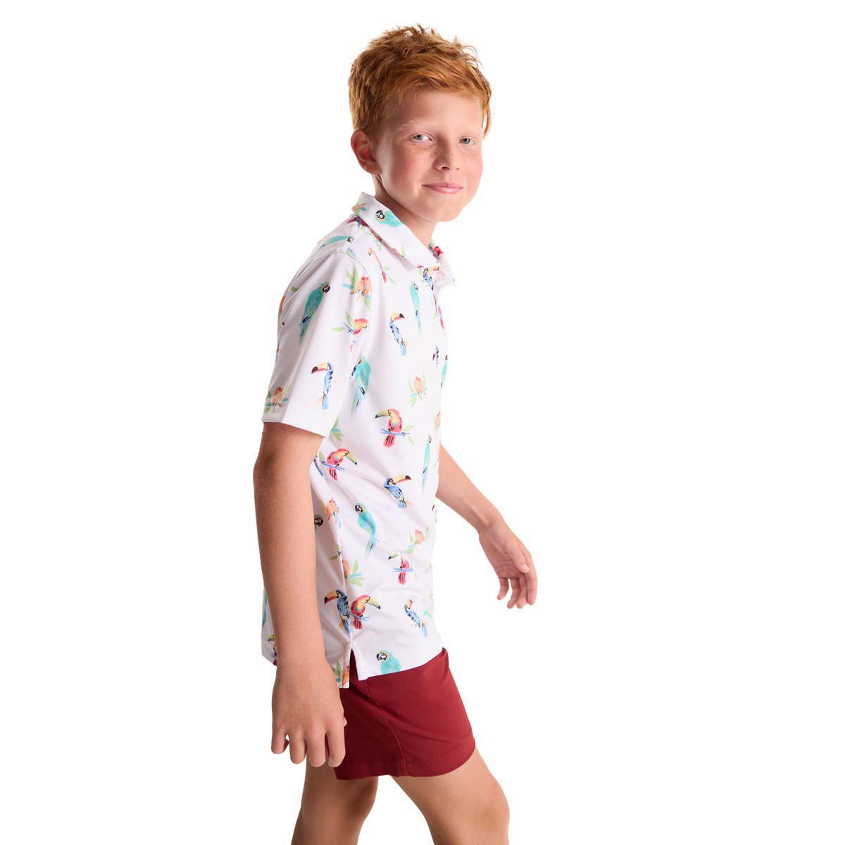Chubbies Men's Dude Where's Macaw (Boys Performance Polo)