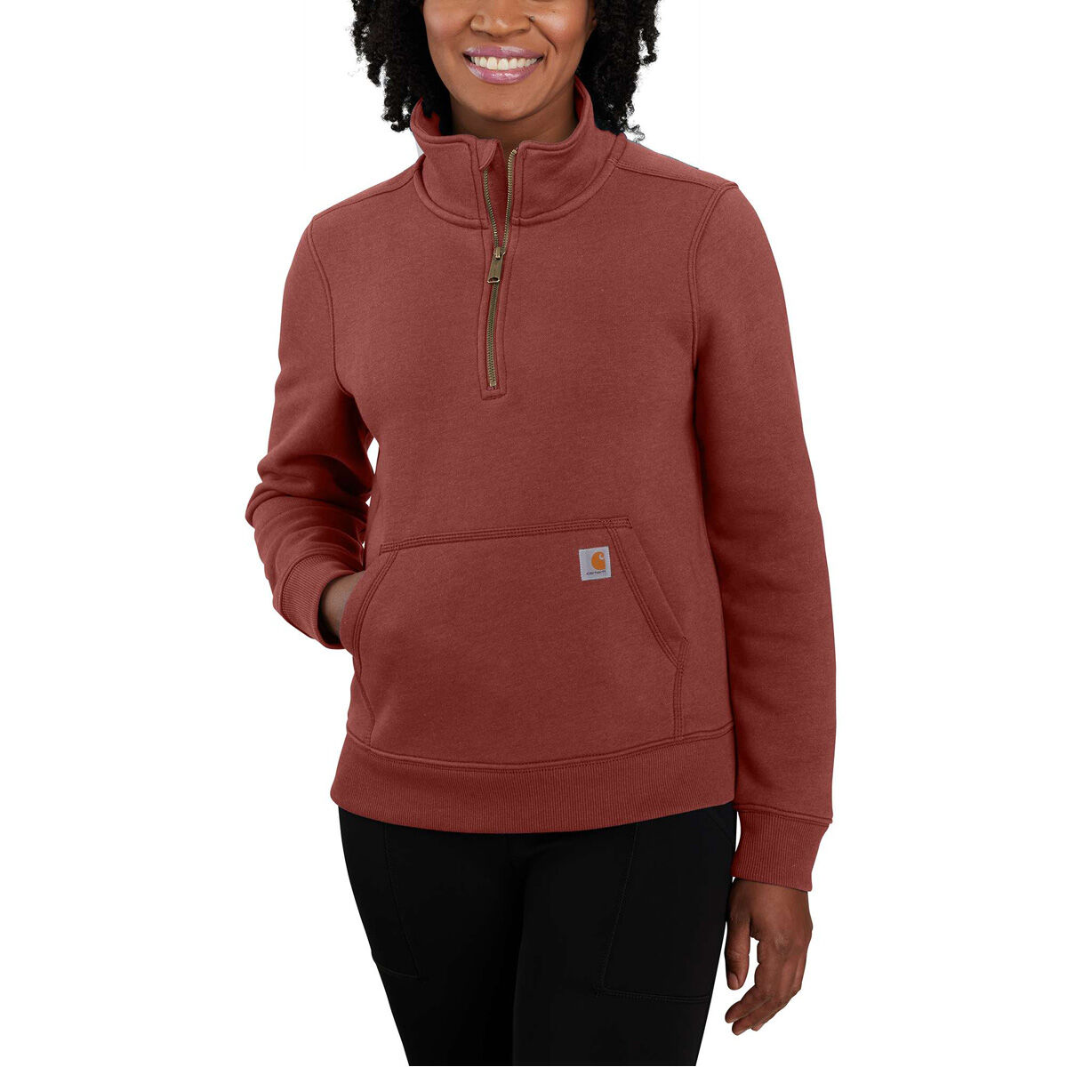 Carhartt Women's Relaxed Fit Midweight Half-Zip Sweatshirt
