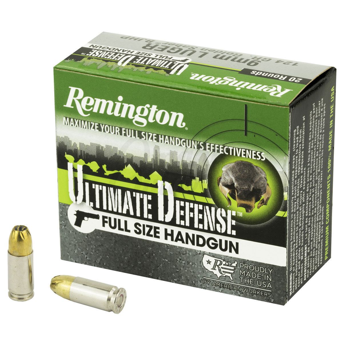Remington 9mm Ultimate Defense 124 Grain Ammunition