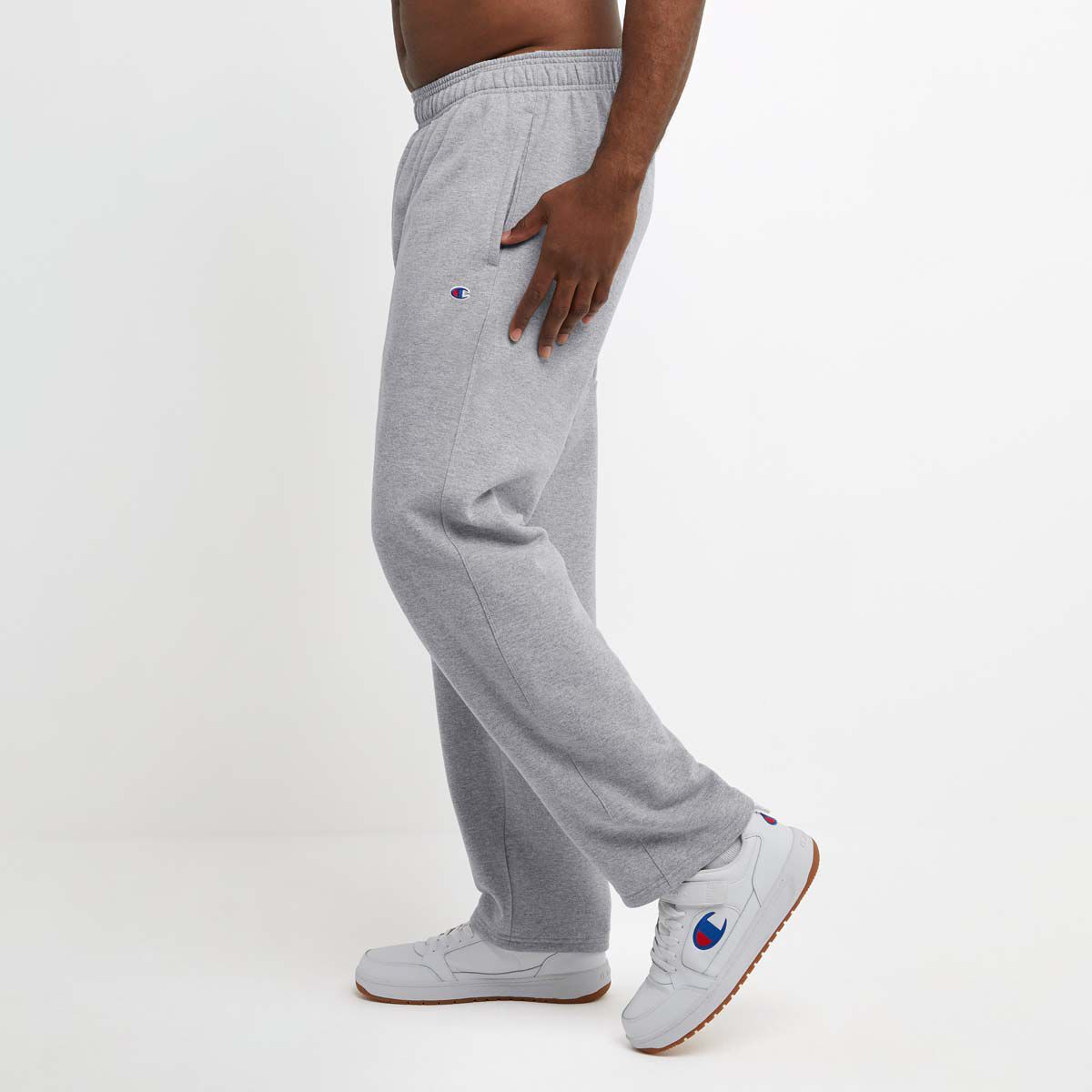Champion Men's Powerblend Fleece Open Bottom Pants