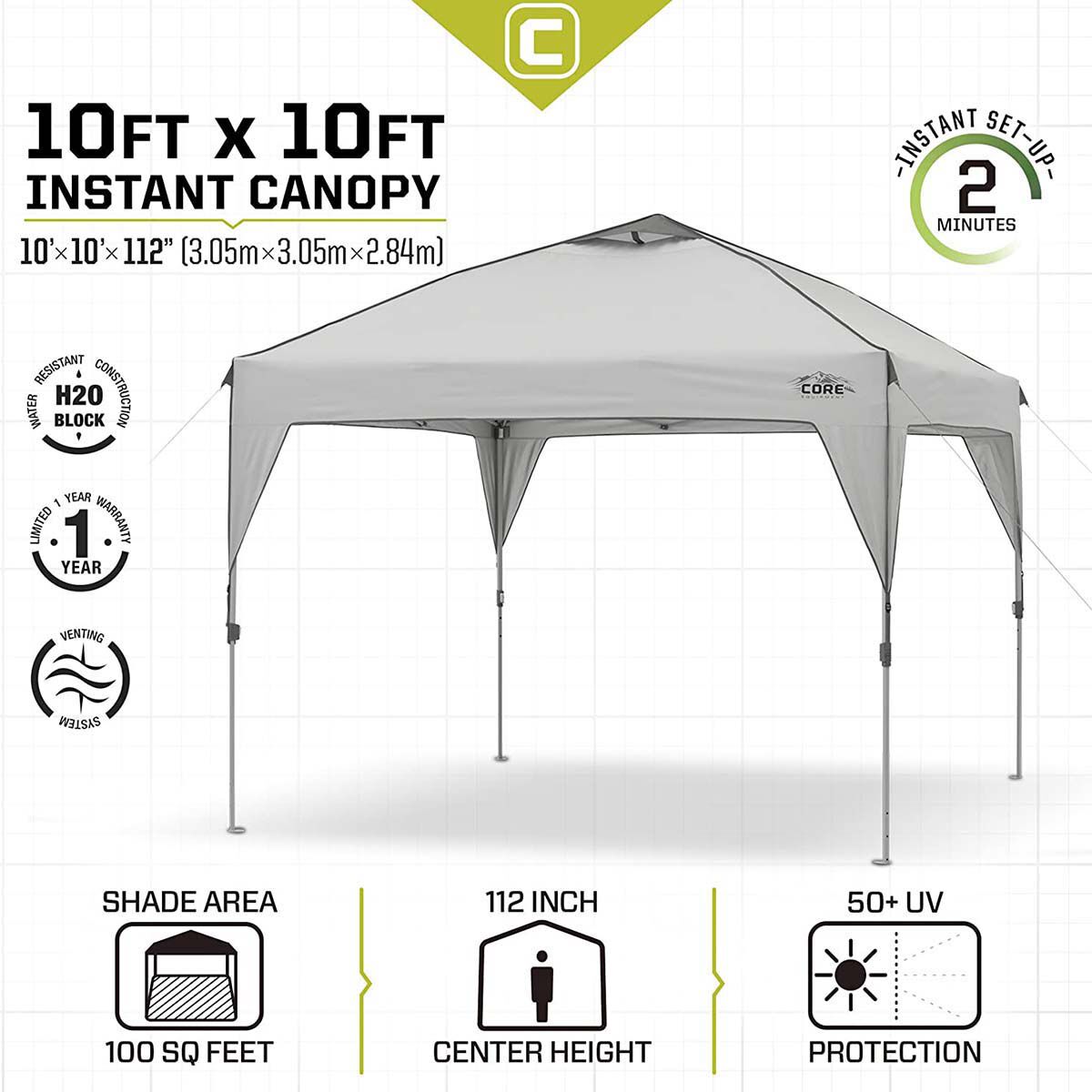 Core Equipment Core 10X10 Instant Canopy