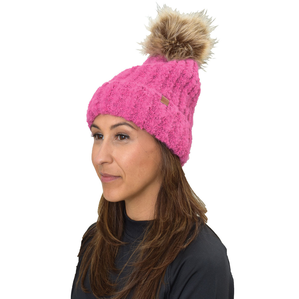 David & Young Women's Boucle Brushed Slinky Beanie