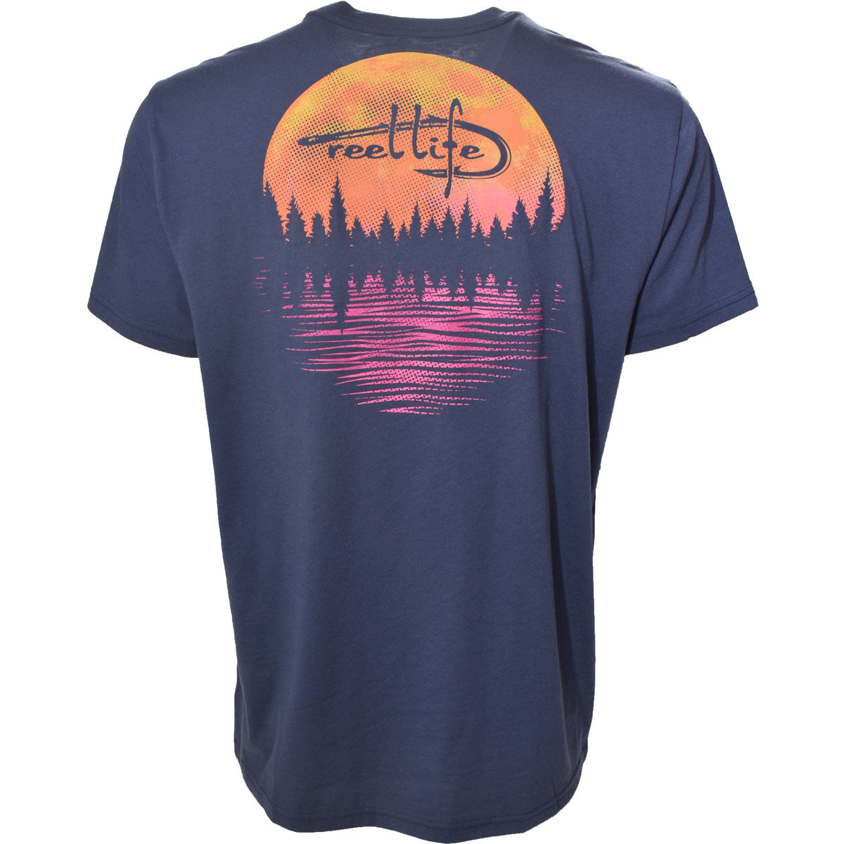 Reel Life Men's Moonlit Pines Short Sleeve T-Shirt