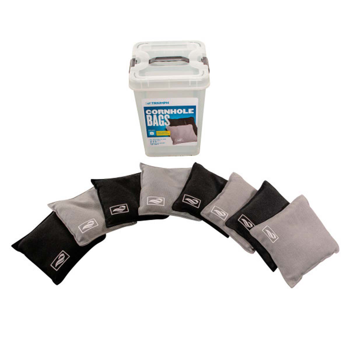 Triumph Black/Grey 8Pk Bean Bags