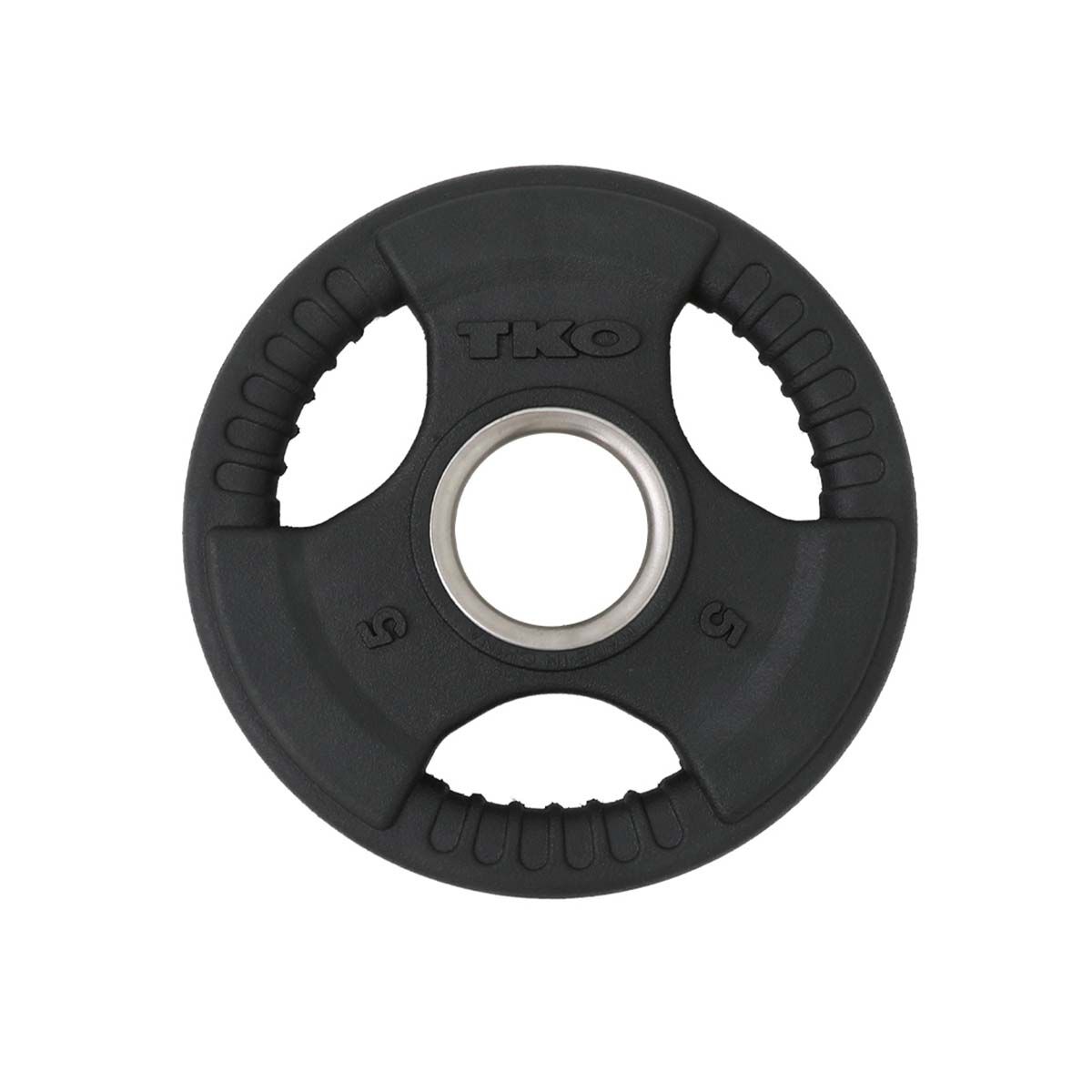 TKO Olympic 5lb PVC Tri Grip Plate
