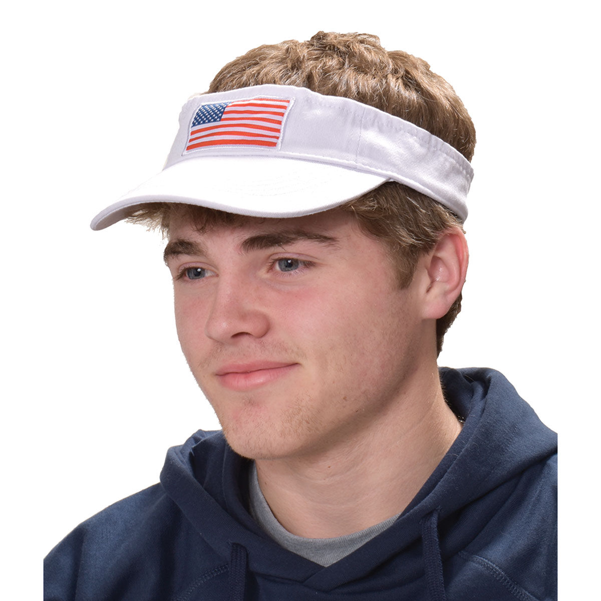 Lucky 7 Visor with Flag Patch