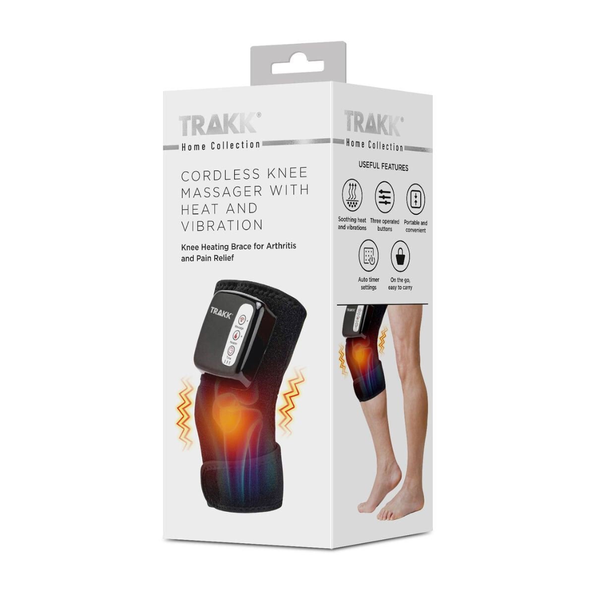 Trakk Heating Massaging Knee & Shoulder Brace and Wrap
