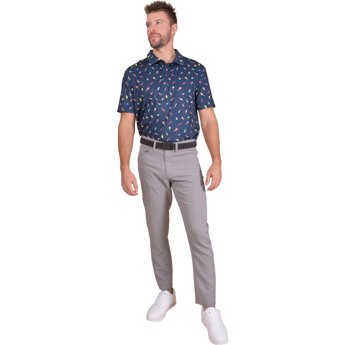 Aeroline Men's Ice Cream Print Polo