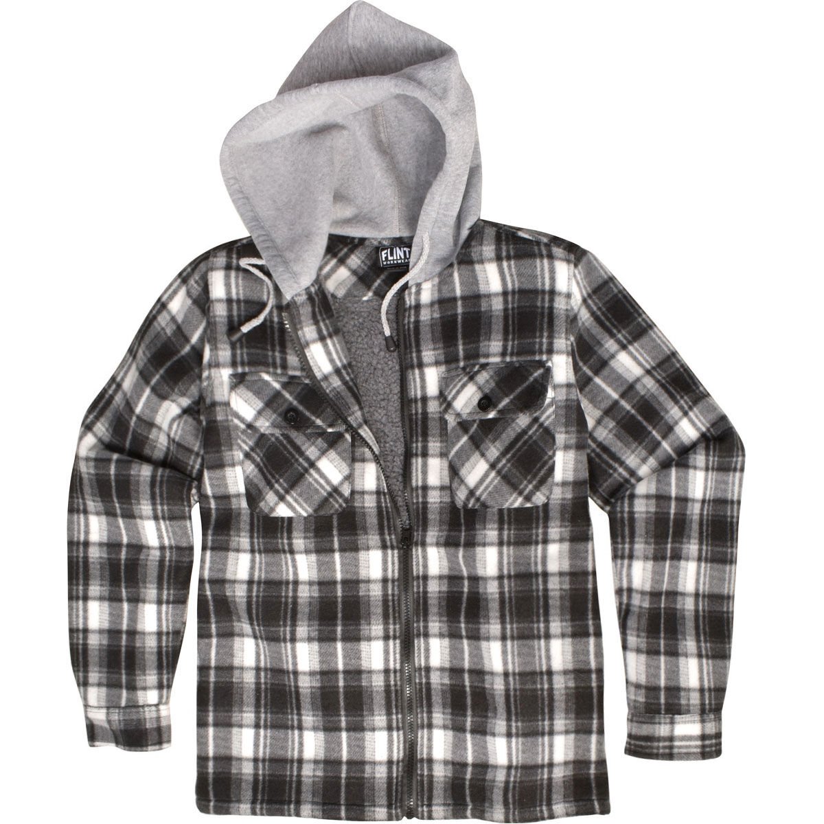 Flint Workwear Boys Sherpa Lined Shirt Jacket