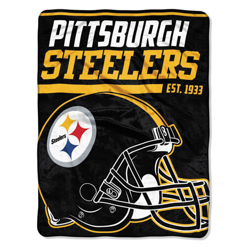 Northwest Co Pittsburgh Steeler Micro Raschel Throw Blanket