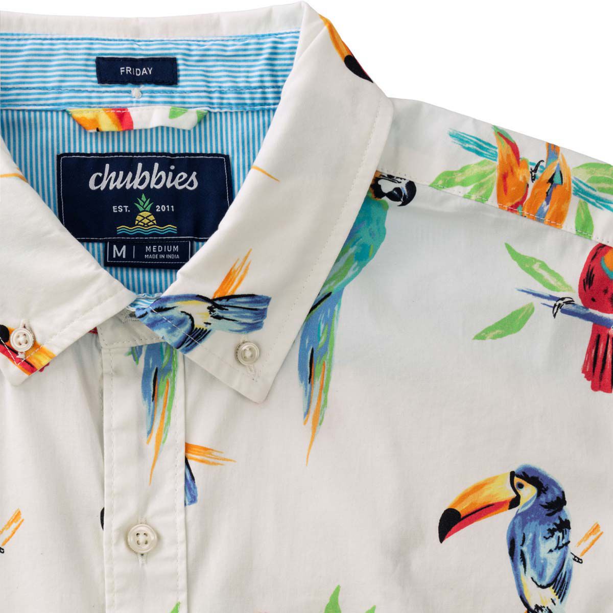 Chubbies Men's  Dude Where's Macaw (Friday Shirt)