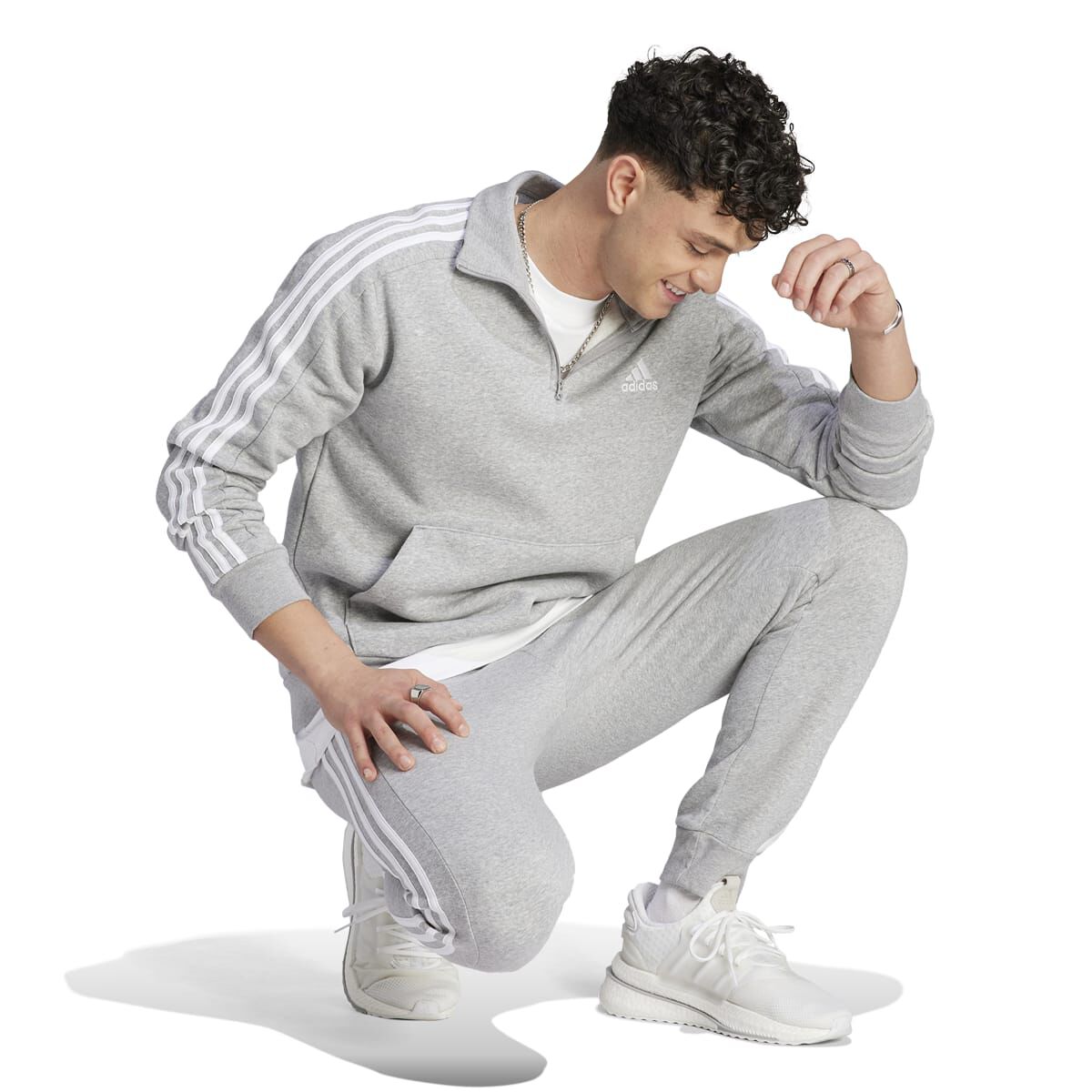 adidas Men's 1/4 Zip Sweatshirt