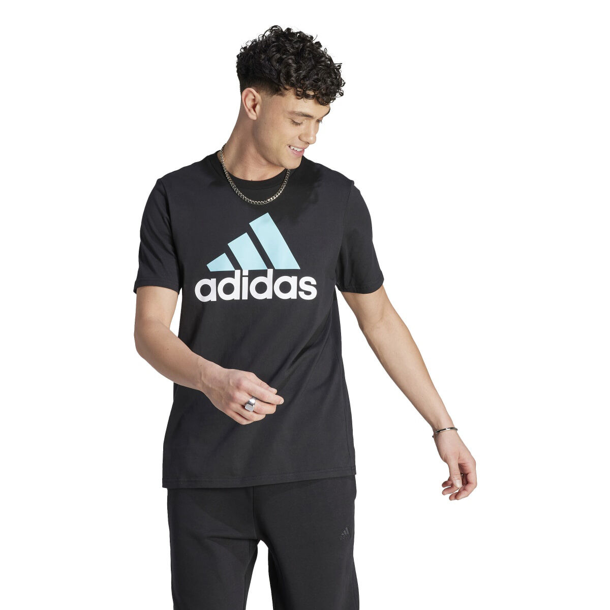 adidas Men's Short Sleeve Big Logo Tee