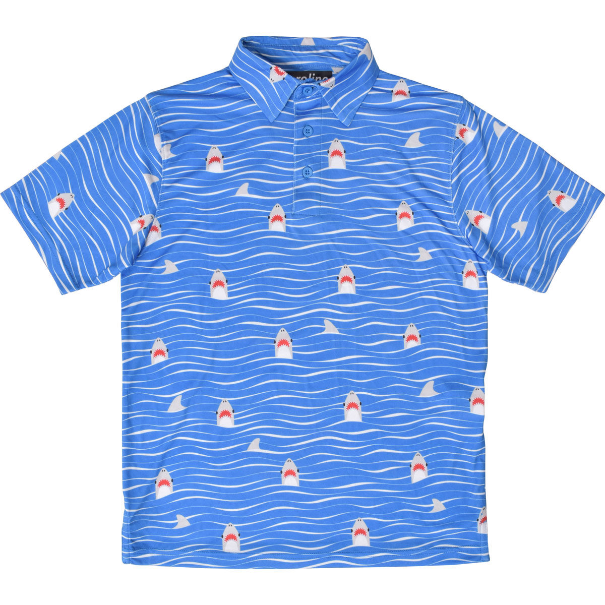 Aeroline Boy's Short Sleeve Print Polo