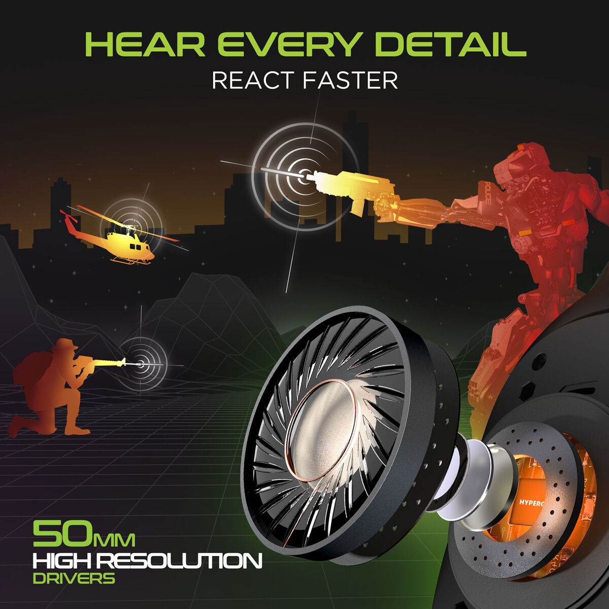 Hypergear SoundRecon Xtreme Professional Gaming Headset Black