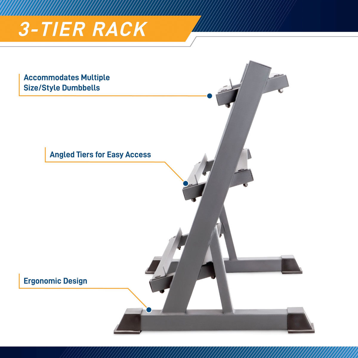 Marcy 3-Tier Dumbbell Weight Rack