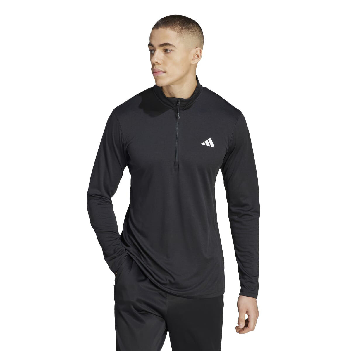 adidas Men's Train Essentials Seasonal Training 1/4-Zip Long Sleeve Sweatshirt