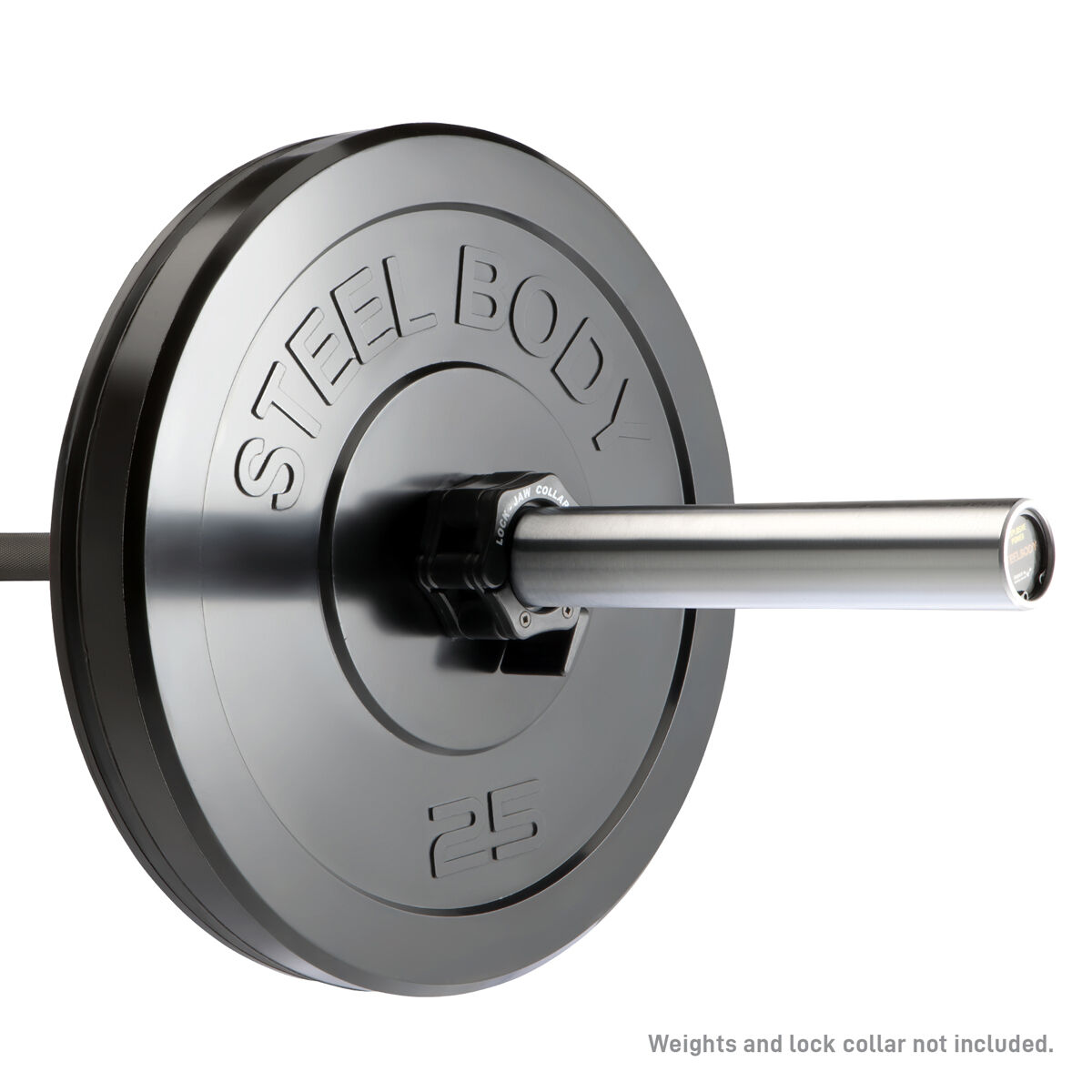 Steel Body 7' Black Chrome OLYMPIC BAR