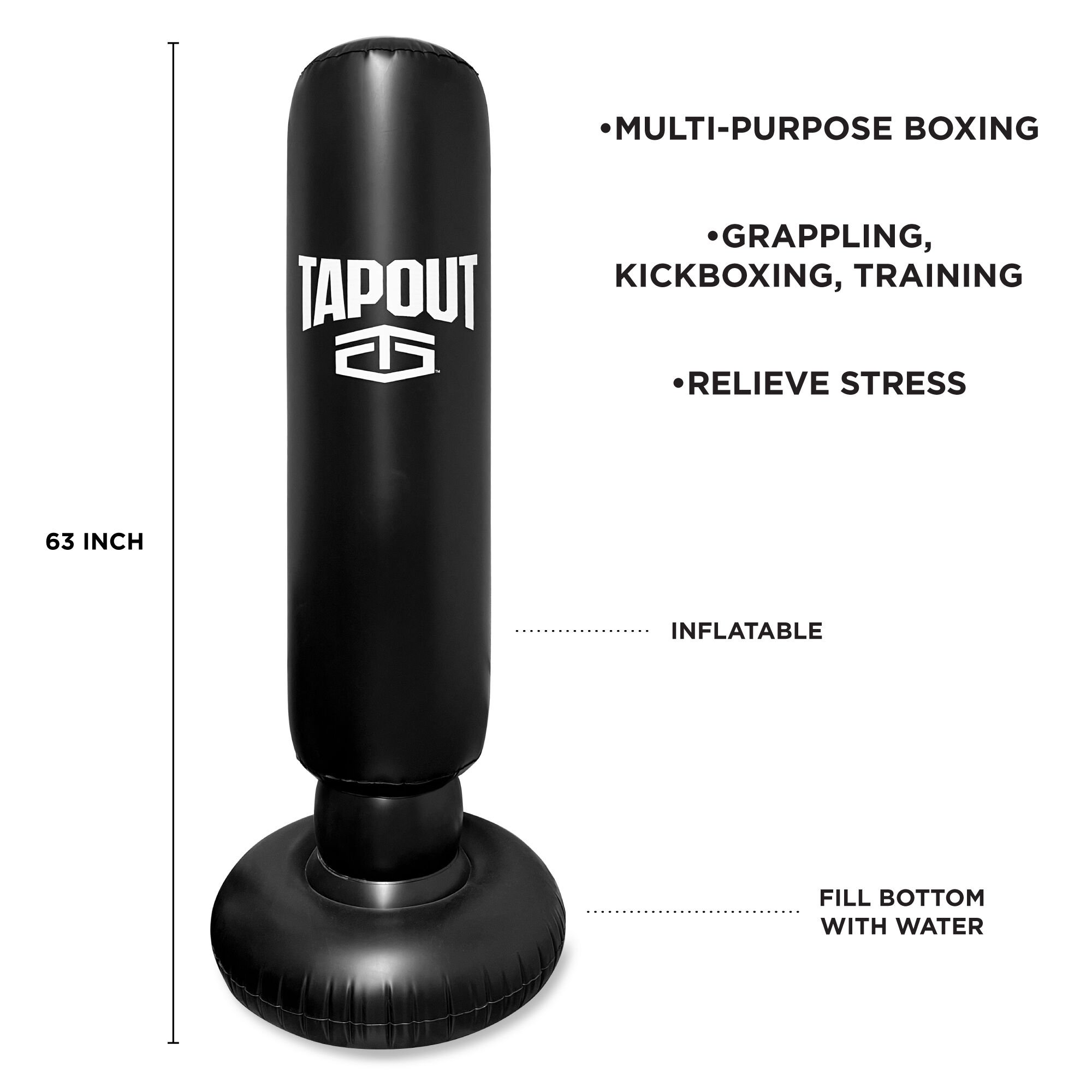 Tapout Inflatable Punching Bag - 63in