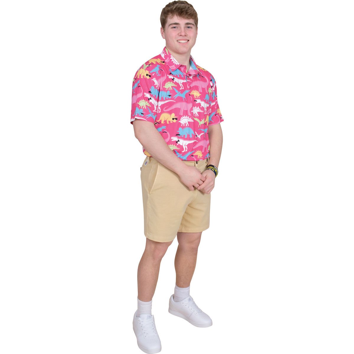 Aeroline Men's Short Sleeve Print Polo