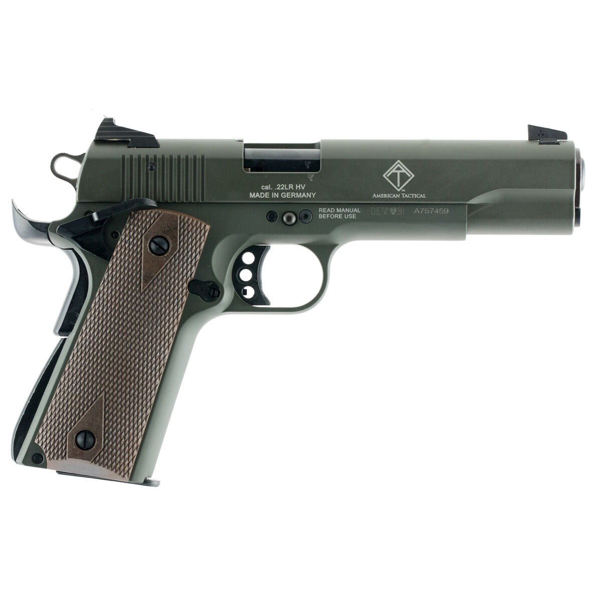Gsg 1911 22LR 10RD 5"TH OD GRN Pistol