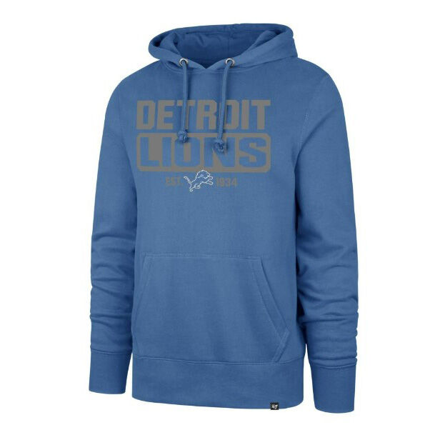 47 Brand Detroit Lions Box Out Headline Hoodie