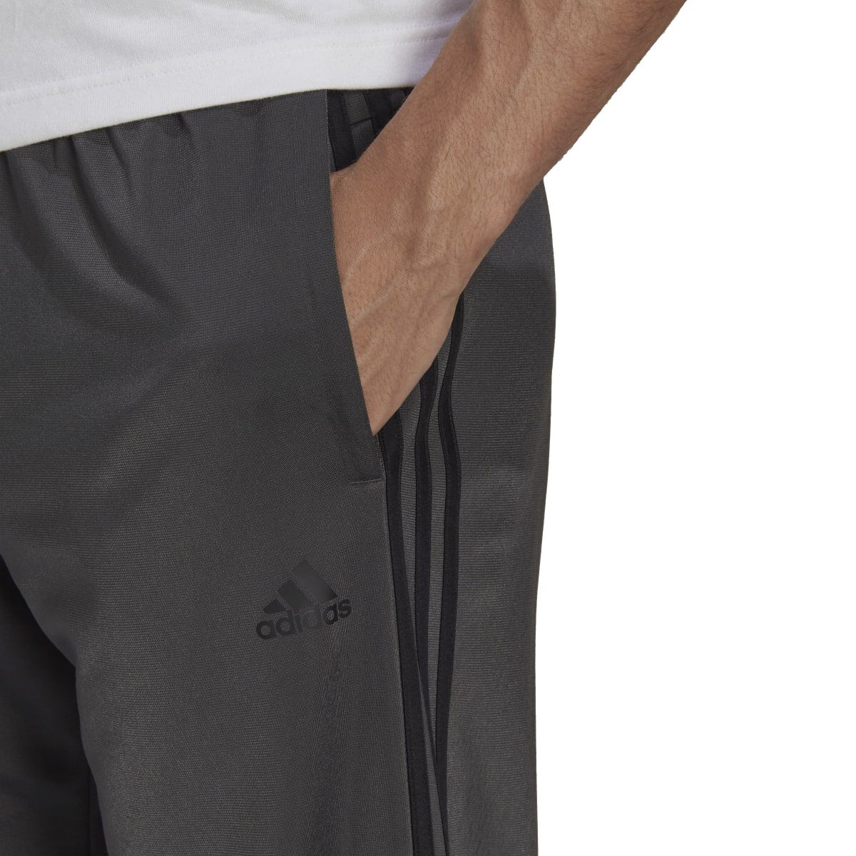 adidas Men's Primegreen Essentials Warm-Up Open Hem 3-Stripes Track Pants