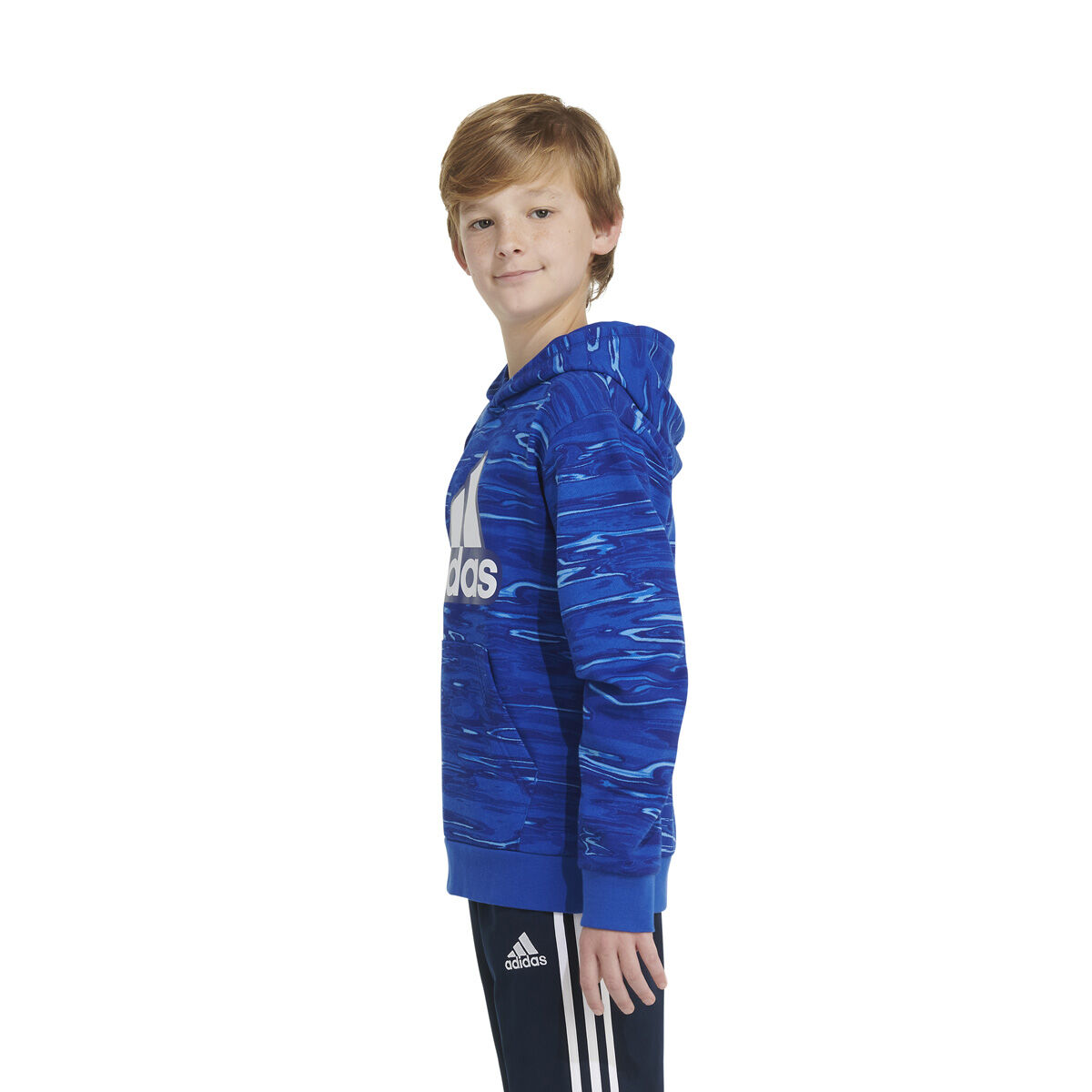adidas Boys' AOP Liquid Camo Pullover Hoodie