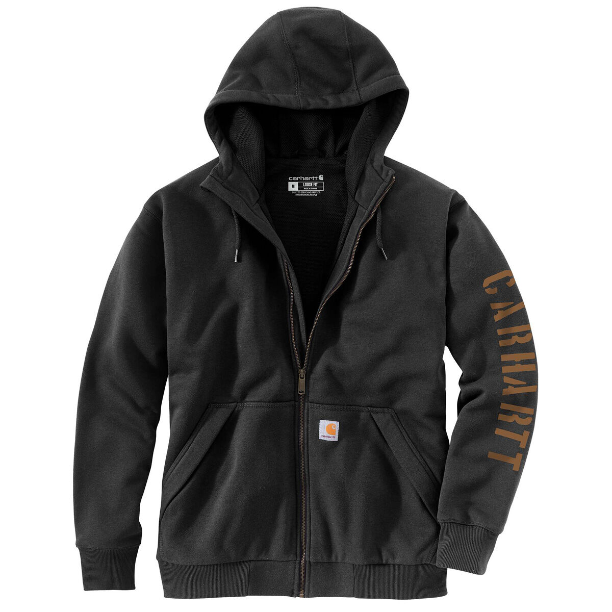 Carhartt Men's Rain Defender® Loose Fit Fleece-Lined Logo Graphic Sweatshirt