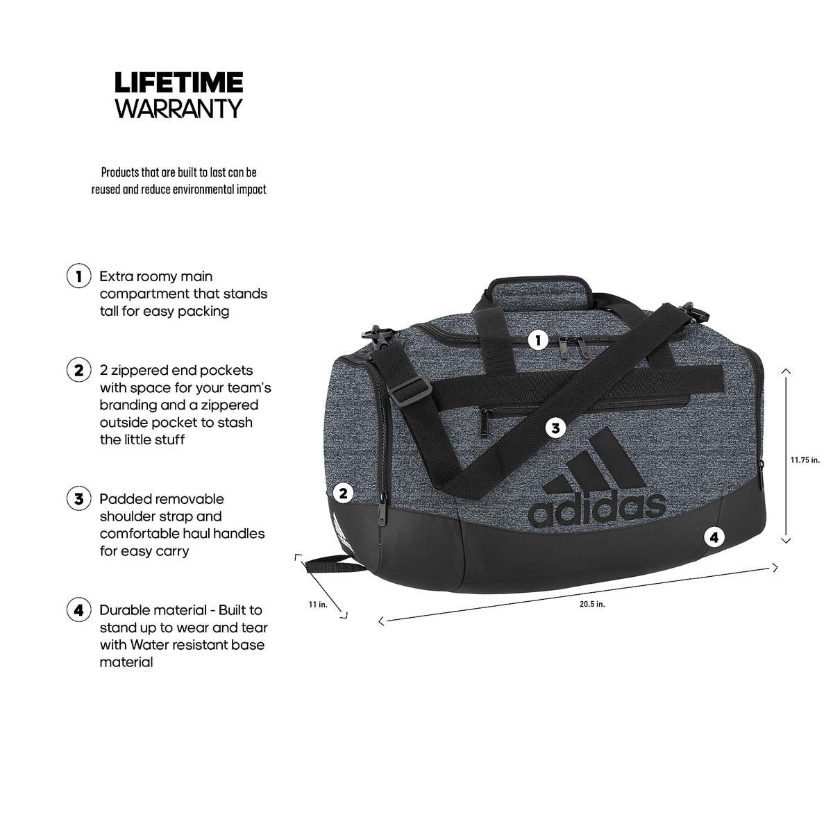 adidas Adidas Defender IV Small Duffel