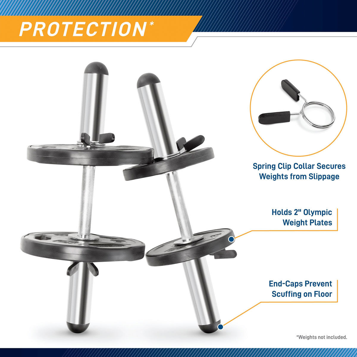Marcy Olympic Curl Bar and Dumbbell Handle Set