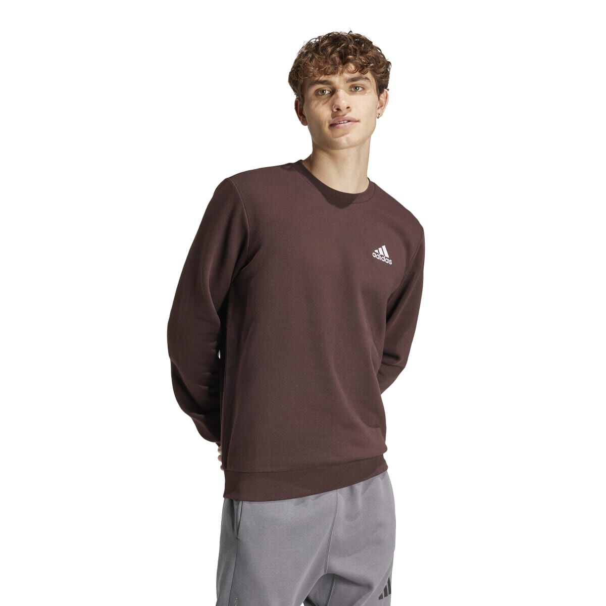 adidas Men's Long Sleeve Feel Cozy Crew