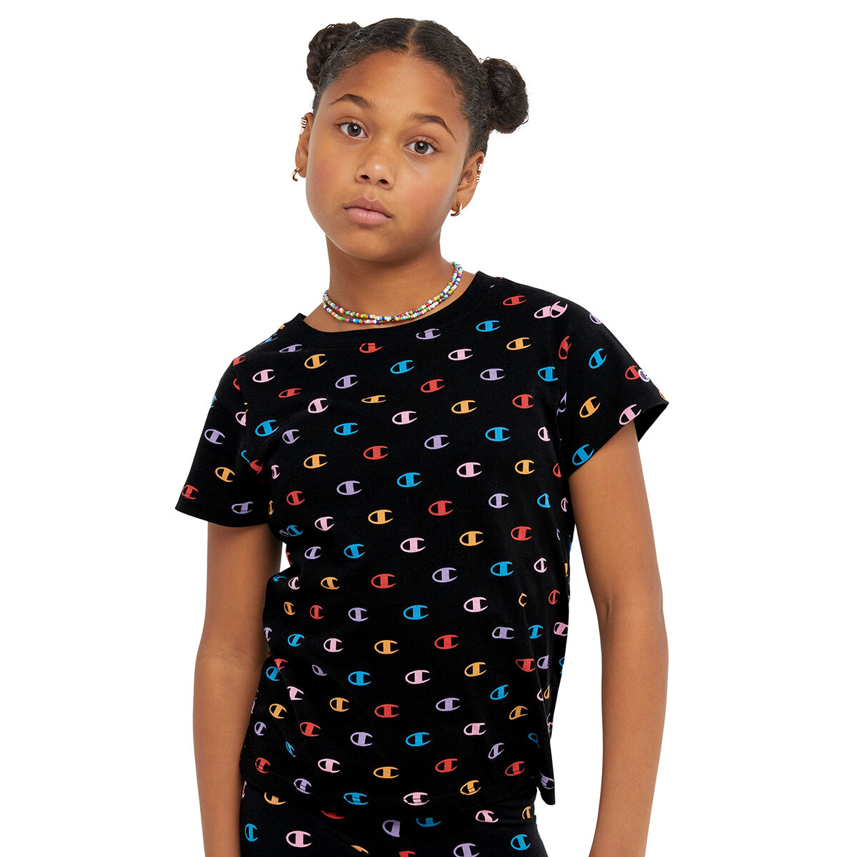 Champion Girls' Ss Aop Tee