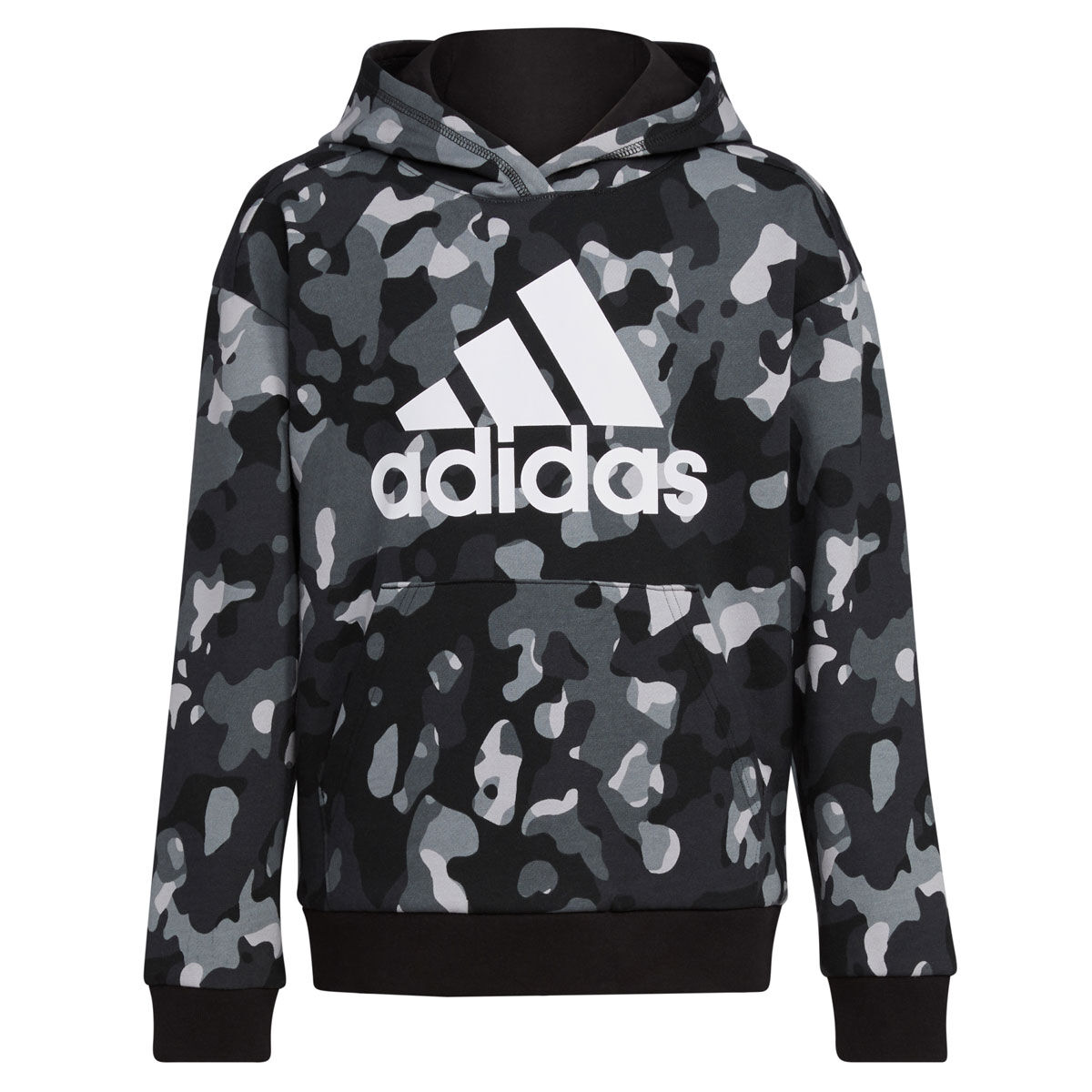 adidas Boys' Core Camo Hooded Pullover