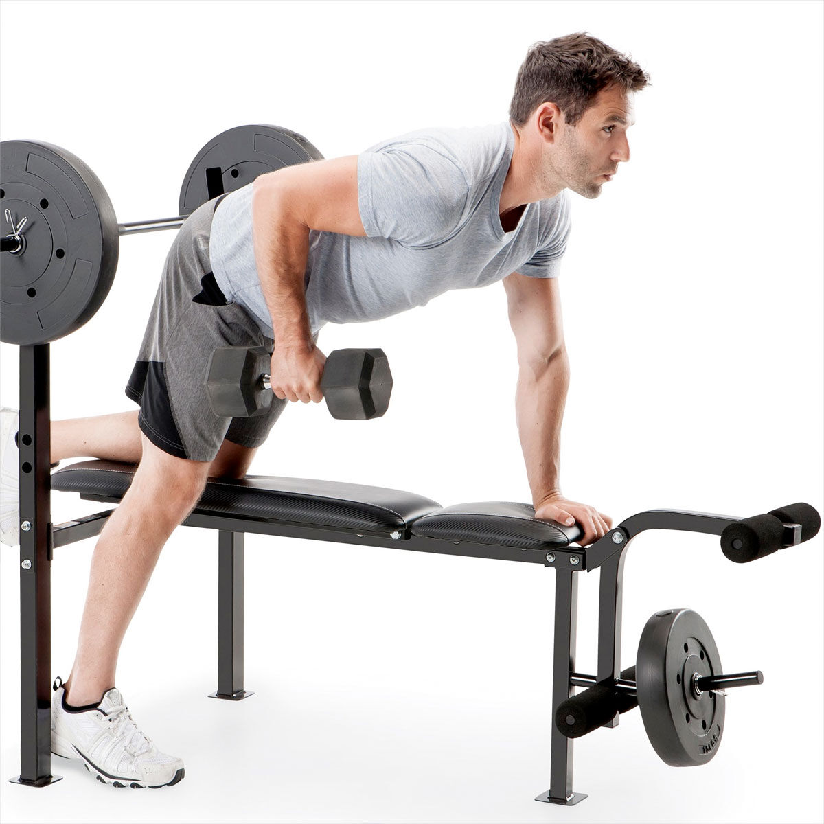 Competitor Bench With 80lb Weight Set
