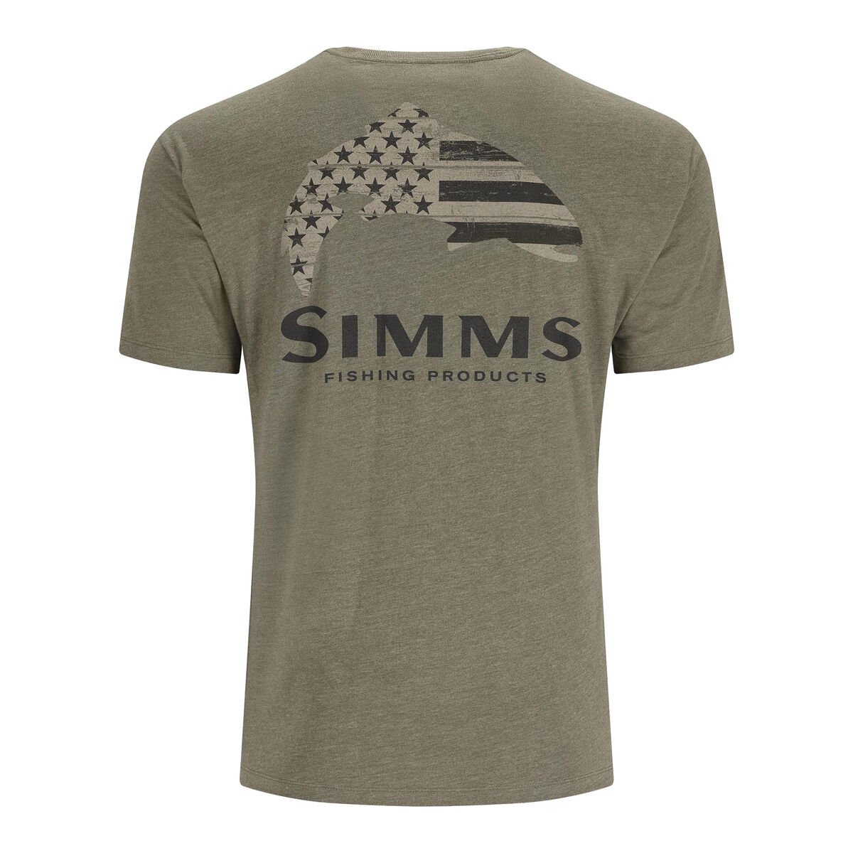 Simms Men's Wooden Flag Trout Tee