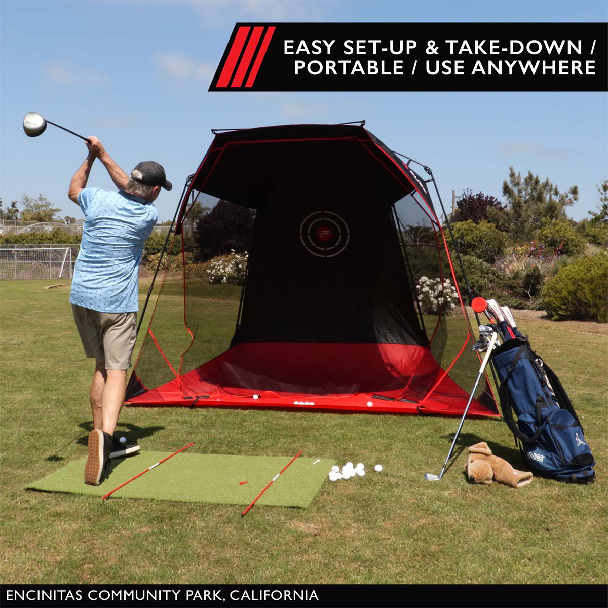 Pure2improve Half Dome Instant Golf Net