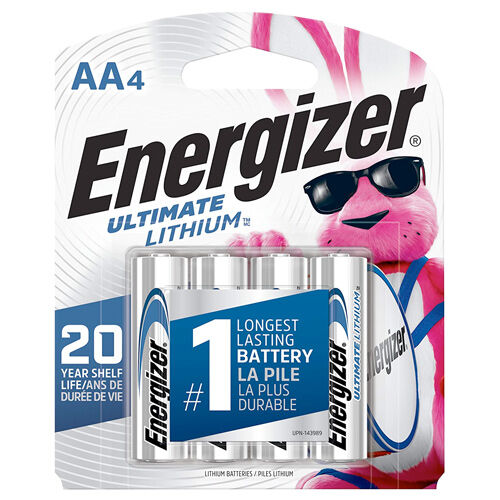 Energizer Lithium AA Batteries 4-Pack