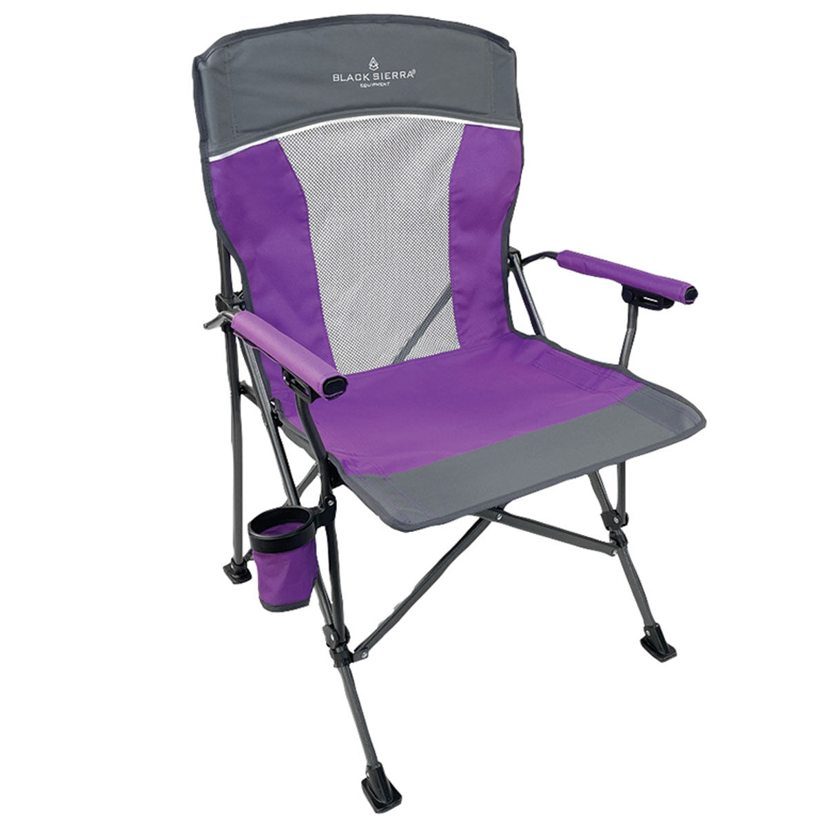 Black Sierra Alpha Ventback Hardarm Chair